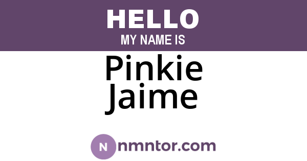Pinkie Jaime