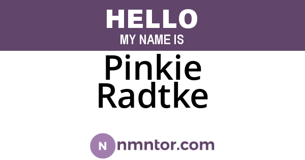 Pinkie Radtke