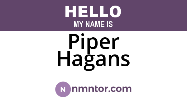 Piper Hagans