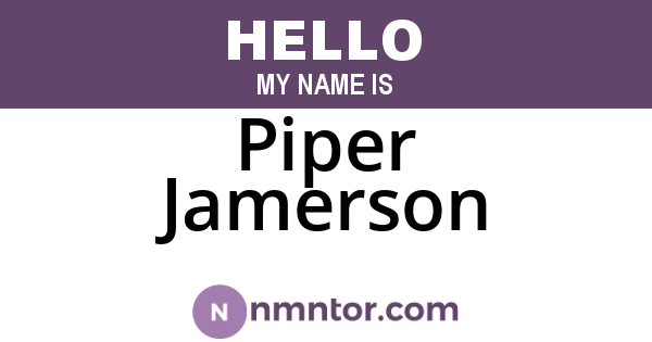Piper Jamerson
