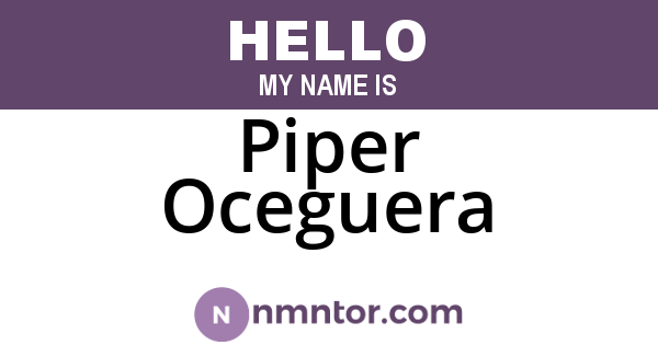 Piper Oceguera
