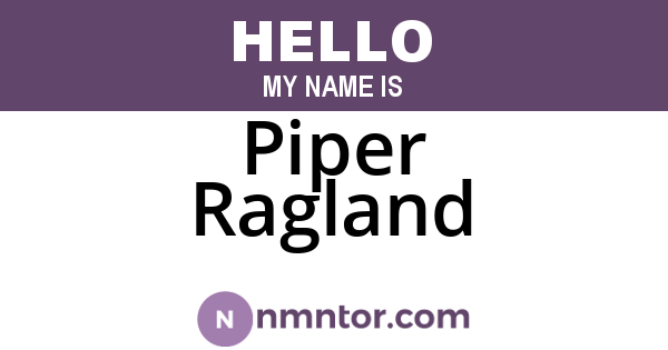 Piper Ragland