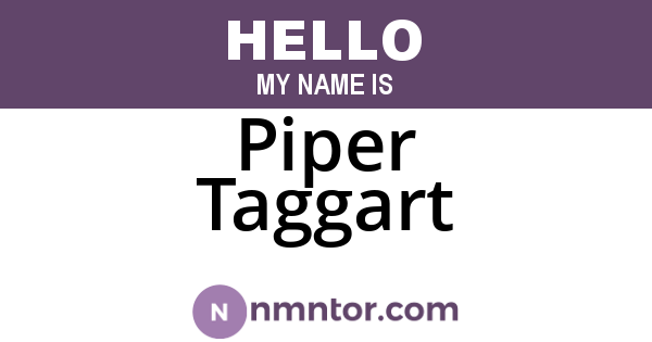 Piper Taggart