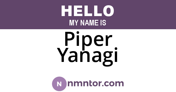 Piper Yanagi
