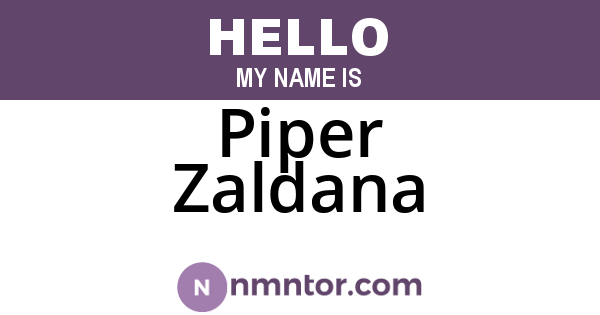 Piper Zaldana