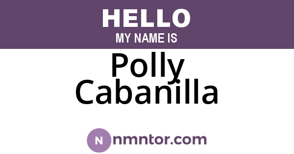 Polly Cabanilla