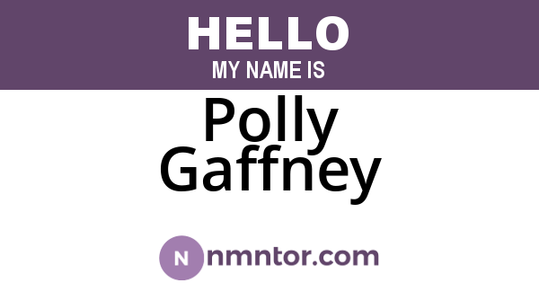 Polly Gaffney