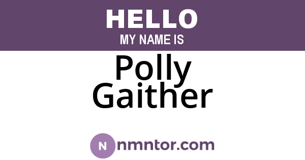 Polly Gaither