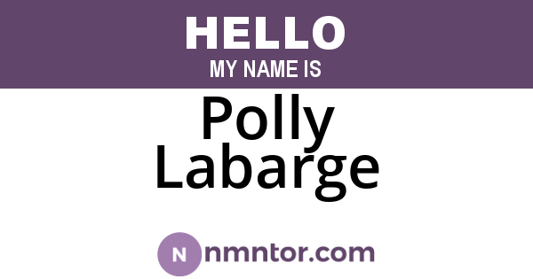 Polly Labarge