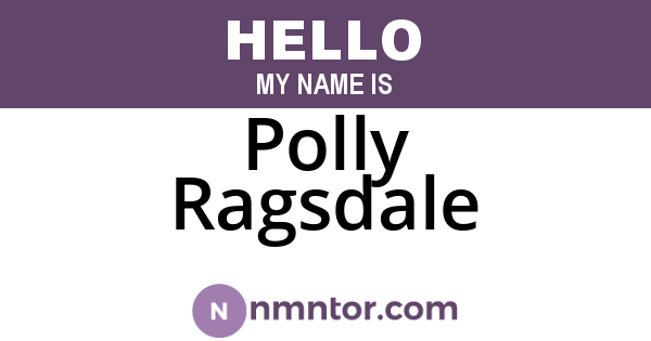 Polly Ragsdale