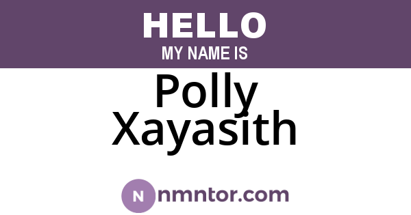 Polly Xayasith