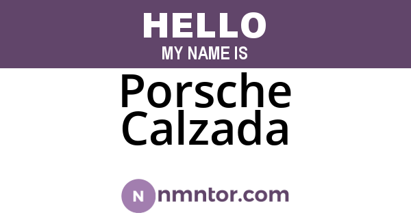 Porsche Calzada