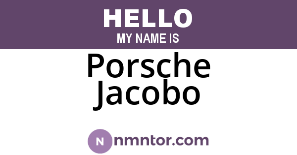 Porsche Jacobo