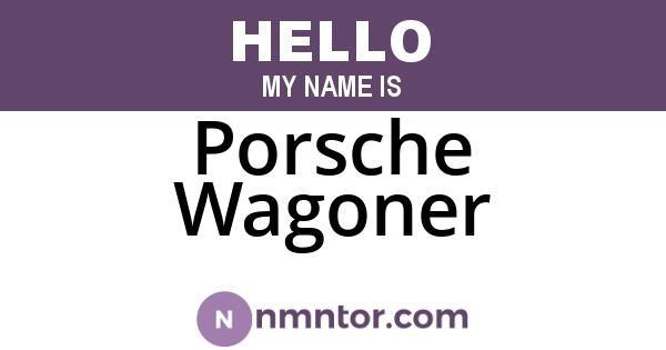 Porsche Wagoner