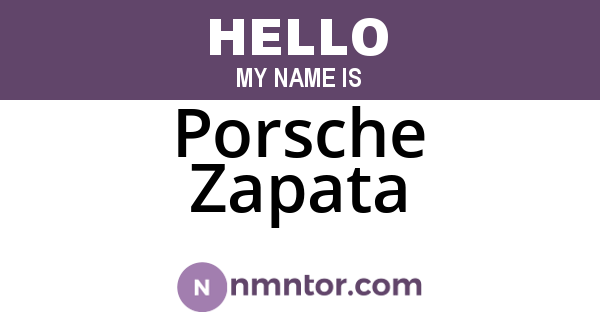 Porsche Zapata