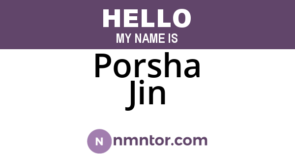 Porsha Jin