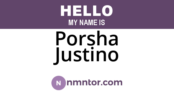 Porsha Justino