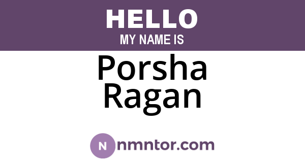Porsha Ragan