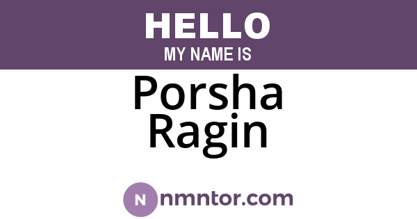 Porsha Ragin
