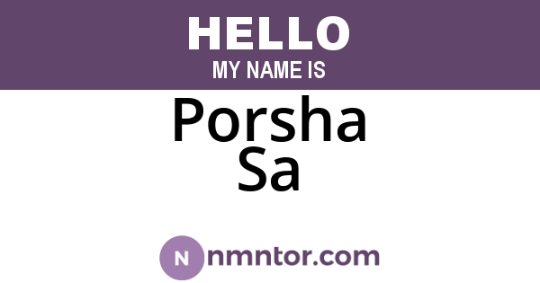 Porsha Sa