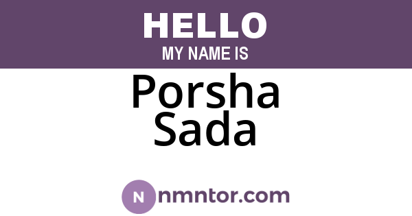Porsha Sada
