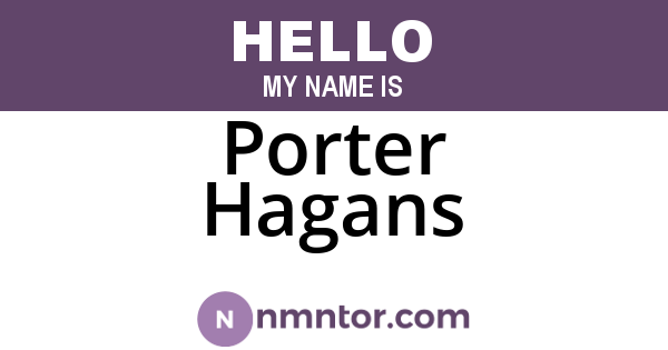 Porter Hagans