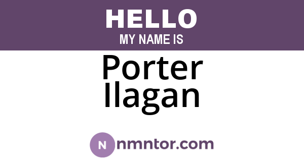 Porter Ilagan