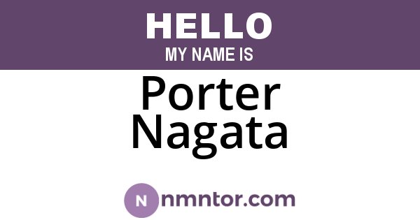 Porter Nagata