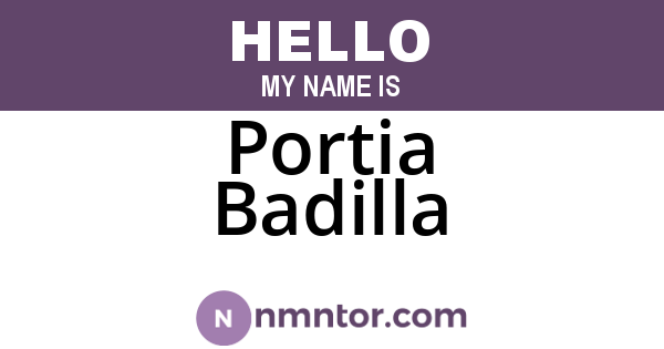Portia Badilla