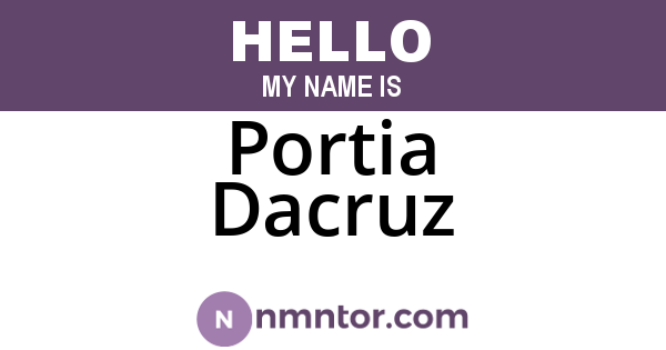 Portia Dacruz