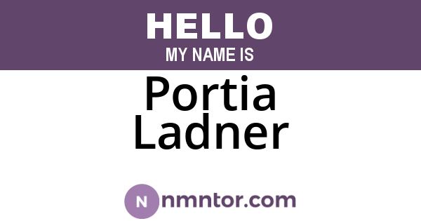 Portia Ladner
