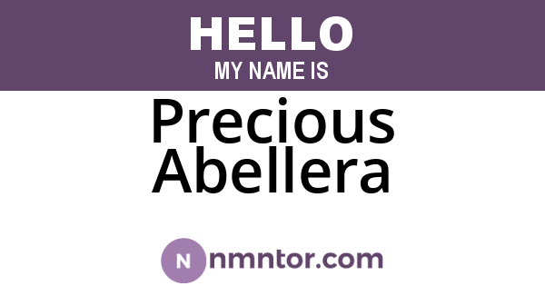 Precious Abellera