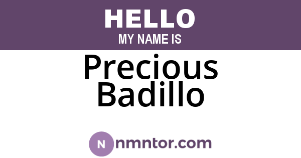 Precious Badillo