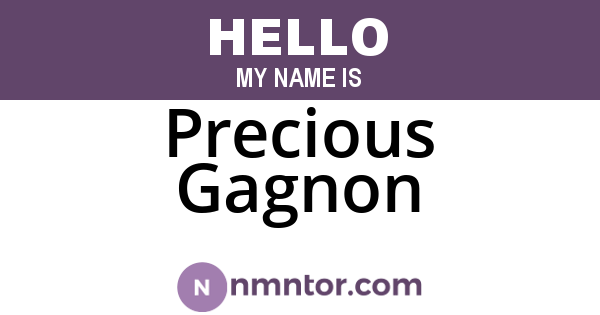 Precious Gagnon