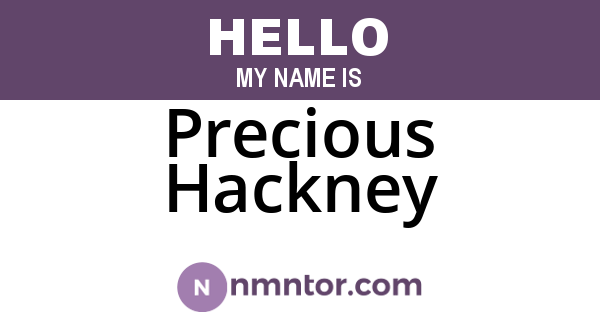 Precious Hackney