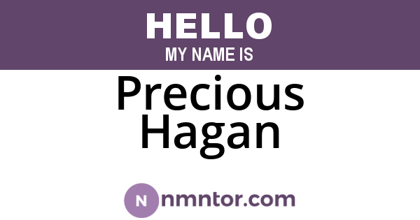 Precious Hagan
