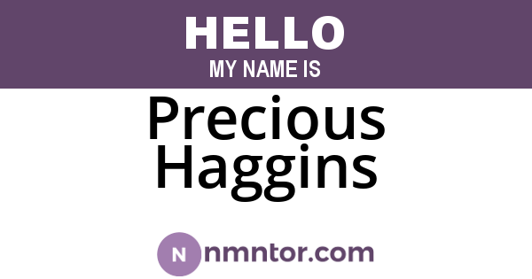 Precious Haggins
