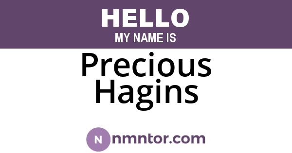 Precious Hagins
