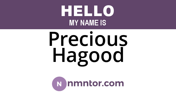 Precious Hagood