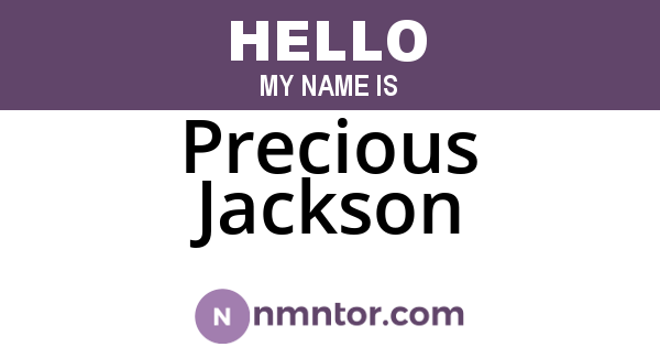 Precious Jackson