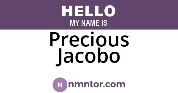 Precious Jacobo