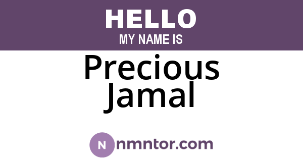 Precious Jamal