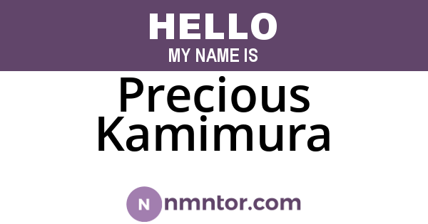 Precious Kamimura