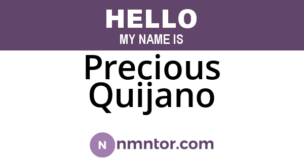 Precious Quijano