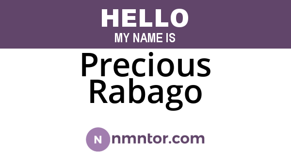 Precious Rabago