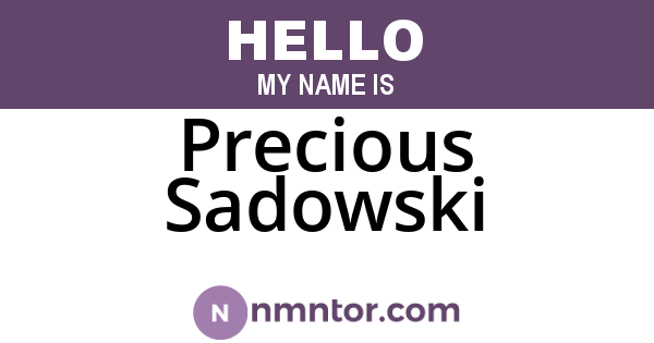Precious Sadowski