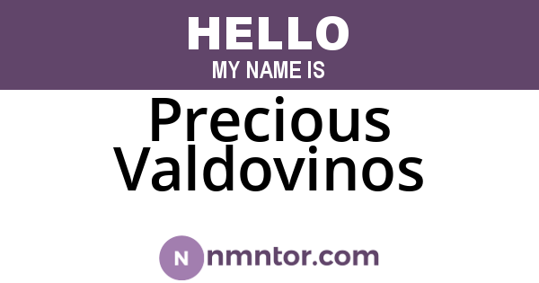 Precious Valdovinos