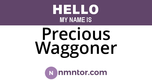 Precious Waggoner
