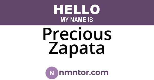 Precious Zapata