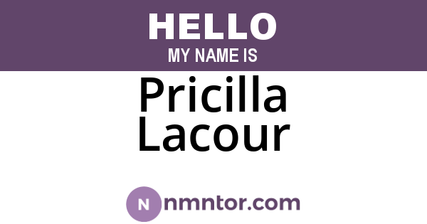 Pricilla Lacour